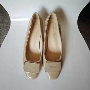 Soft Sole Square Toe Leather Flat Heel Loafers